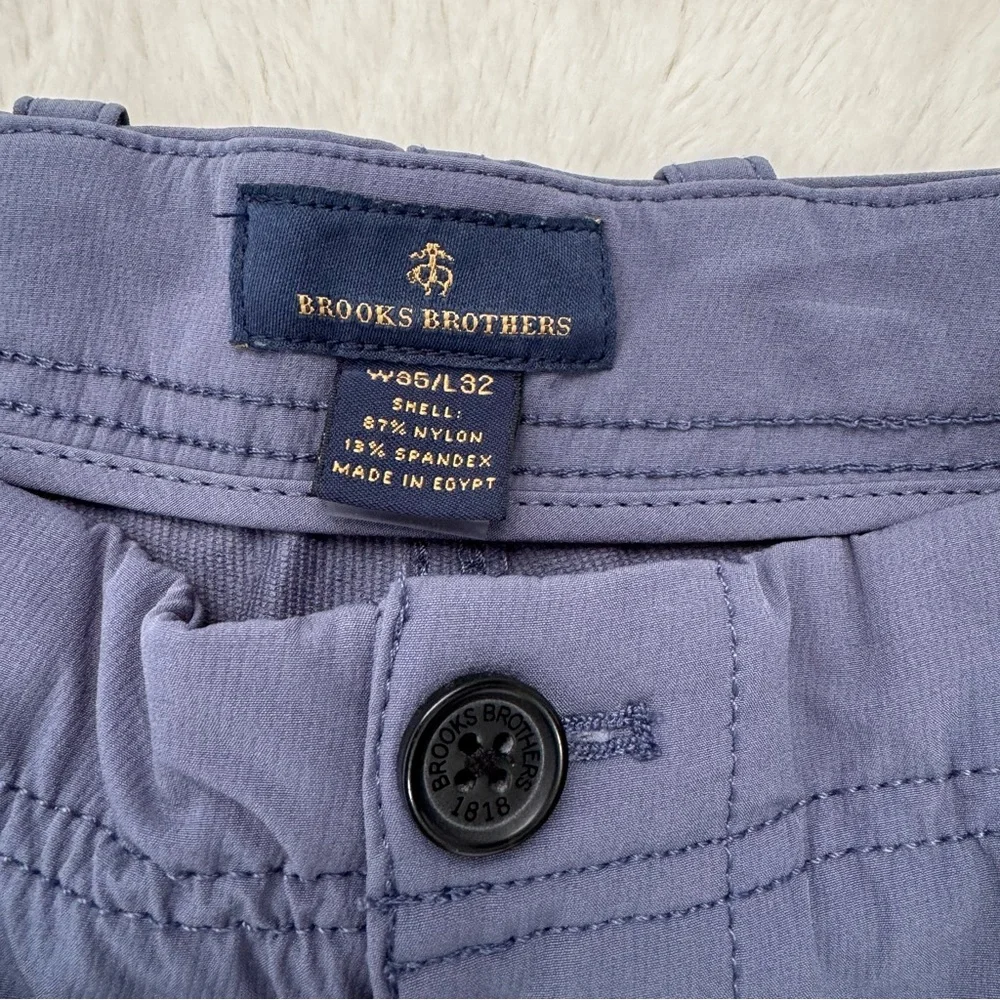 Brooks Brothers‎ Pants Men’s 35x30* Blue Performance Stretch Golf Outdoor Travel